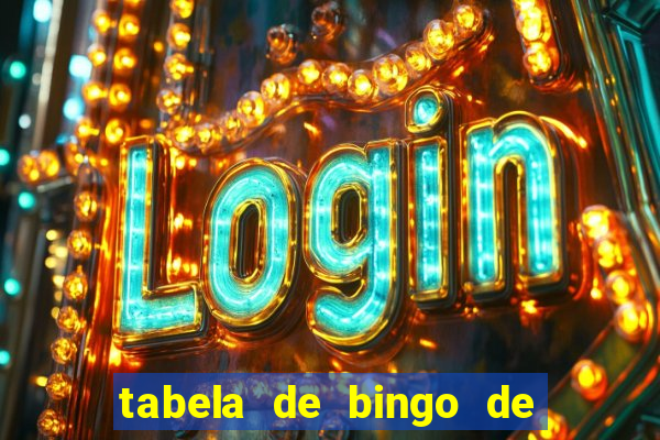 tabela de bingo de 1 a 100